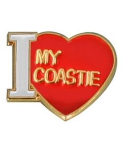 I Love My Coastie Lapel Pin