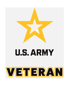 US Army Veteran Decal with Army Star Logo