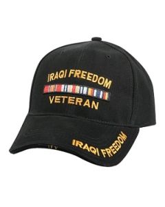 Deluxe Iraqi Freedom Veteran Service Ribbon Baseball Hat