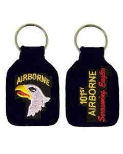 US Army 101st Airborne Embroidered Key Chain 