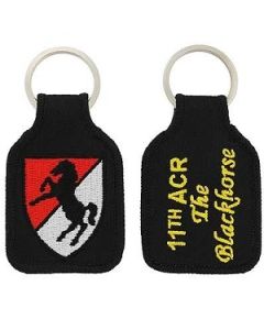 11th Armored Cavalry Regiment ACR Embroidered Keychain