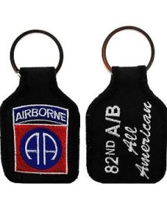 82nd Airborne Embroidered Key Chain