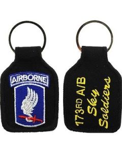 173rd Airborne Embroidered Key Chain