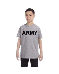 Kids Army PT Shirt - Grey