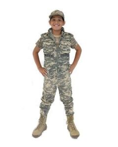 Kids Army Digital Full Camo Set