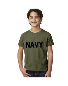 Kids US Navy Olive Tshirt