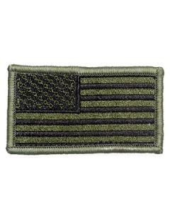 Kids Green and Black American Flag Patch 
