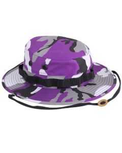 Kids Purple Camo Boonie Hat