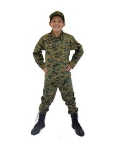 Kids Camo Trooper Army Soldier Costume