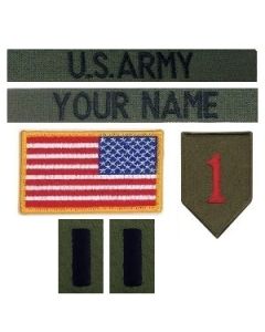 Kids Personalized Military Name Tape and Patch Set