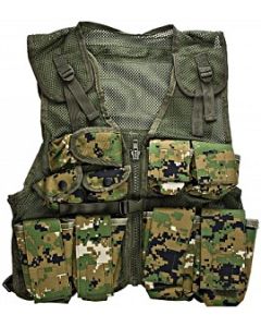 Kids Army Woodland Digital Camo Tactical Vest