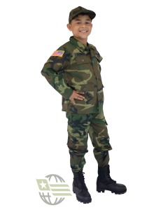 Kids Woodland Camouflage Costume Package