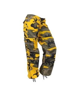 Zumiez  Pants  Jumpsuits  Orange Black Yellow Camouflage Cargo Pants   Poshmark