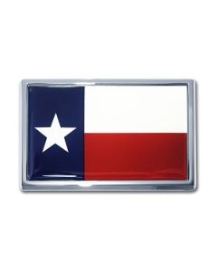 Texas Flag Chrome Emblem