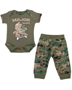 Marine 2 pc “Major Trouble” Woodland Outfit