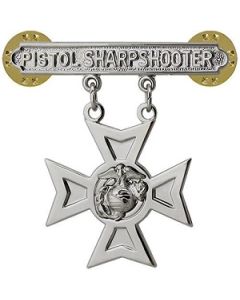Marine Corps Pistol Qualification Badge, Sharpshooter  
