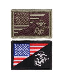 US Flag USMC Globe and Anchor Morale Patch