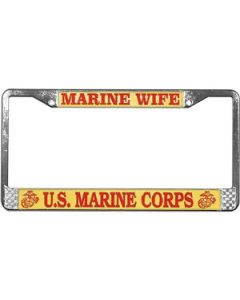 Marine Wife License Plate Frame