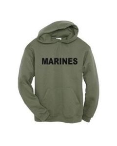 Military Green Marines Hoodie Sweatshirt