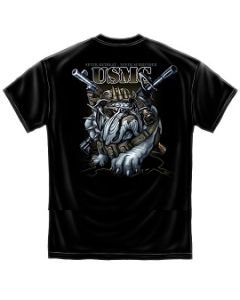 USMC - Never Retreat Never Surrender T-Shirt