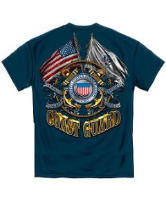 Coast Guard T-Shirt - Double Flag