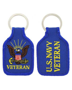 US Navy Veteran Embroidered Key Chain