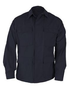 Dark Navy 100% Cotton Ripstop Fatigue Shirt