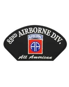 Black 82nd Airborne Division Patch