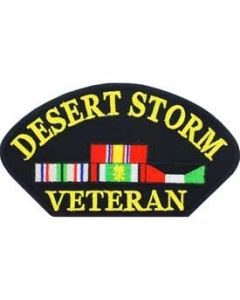 Desert Storm Veteran Patch with Ribbons
