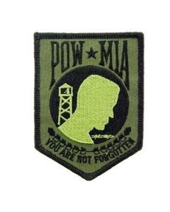 POW MIA Patch Olive Drab Green and Black