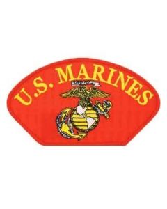 US Marines Patch with Eagle Globe and Anchor - Red