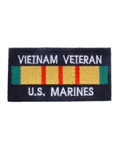 US Marine Vietnam Veteran Patch w/Ribbon