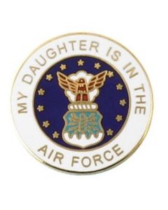 My Daughter Is In The Air Force Brass Pin