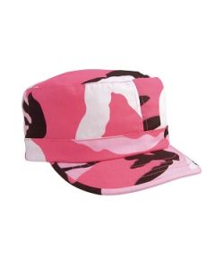 Pink Camo Patrol Cap - Adjustable 