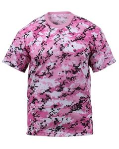 Pink Digital Camo T Shirt