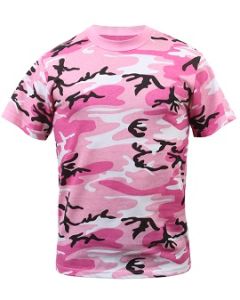 Pink Camouflage T Shirt
