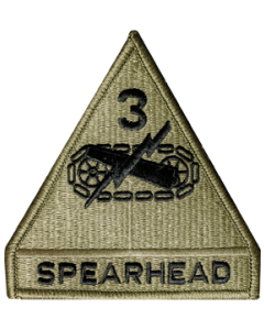 3rd Armor Division with Tab Scorpion Patch with Fastener