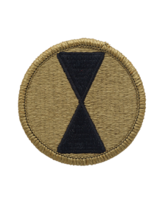 7th Infantry Division Scorpion OCP Patch with Fastener