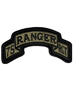 75th Ranger Regiment Headquarters Scroll Scorpion Patch with Fastener