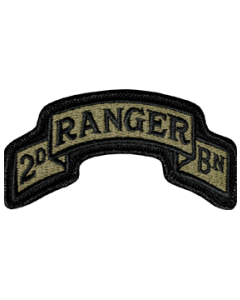 75th Ranger Regiment 2nd Battalion Scroll Scorpion Patch with Fastener