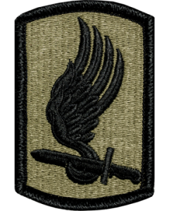 173rd Airborne Brigade Scorpion Patch with Fastener