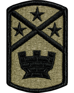 194th Engineer Brigade Scorpion Patch with Fastener
