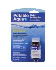 Potable Aqua Water Purification Tablets - 50 Tablets 