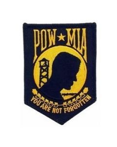 POW MIA Patch Gold and Black