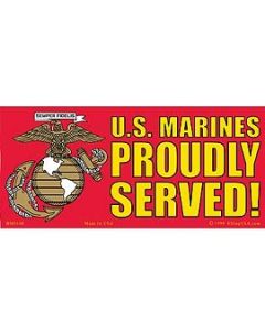 Proudly Served! U.S. Marines Sticker
