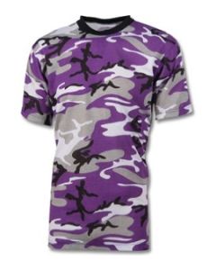 Kids Purple Camo T-Shirts