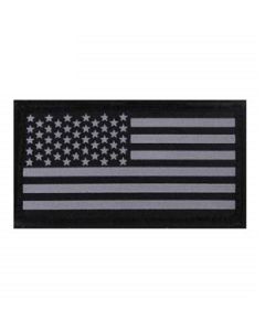 Reflective US Flag Patch with Hook Back