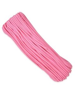 100Ft Type III 7 Strand Rose Pink 550-Nylon Paracord Mil Spec Parachute Cord
