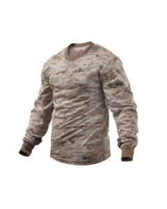 Long Sleeve Desert Digital Camo T-Shirt