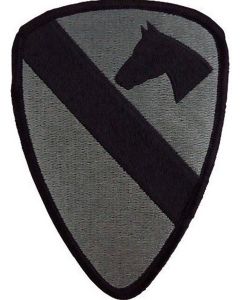 US GI 1st Cavalry Division Patch W/ Fastener - ACU